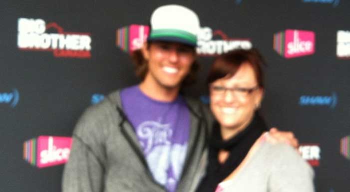 Shannon Fisher with former Big Brother winner