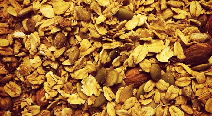 Granola close up
