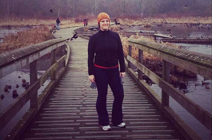 Shannon Fisher after a New Year run